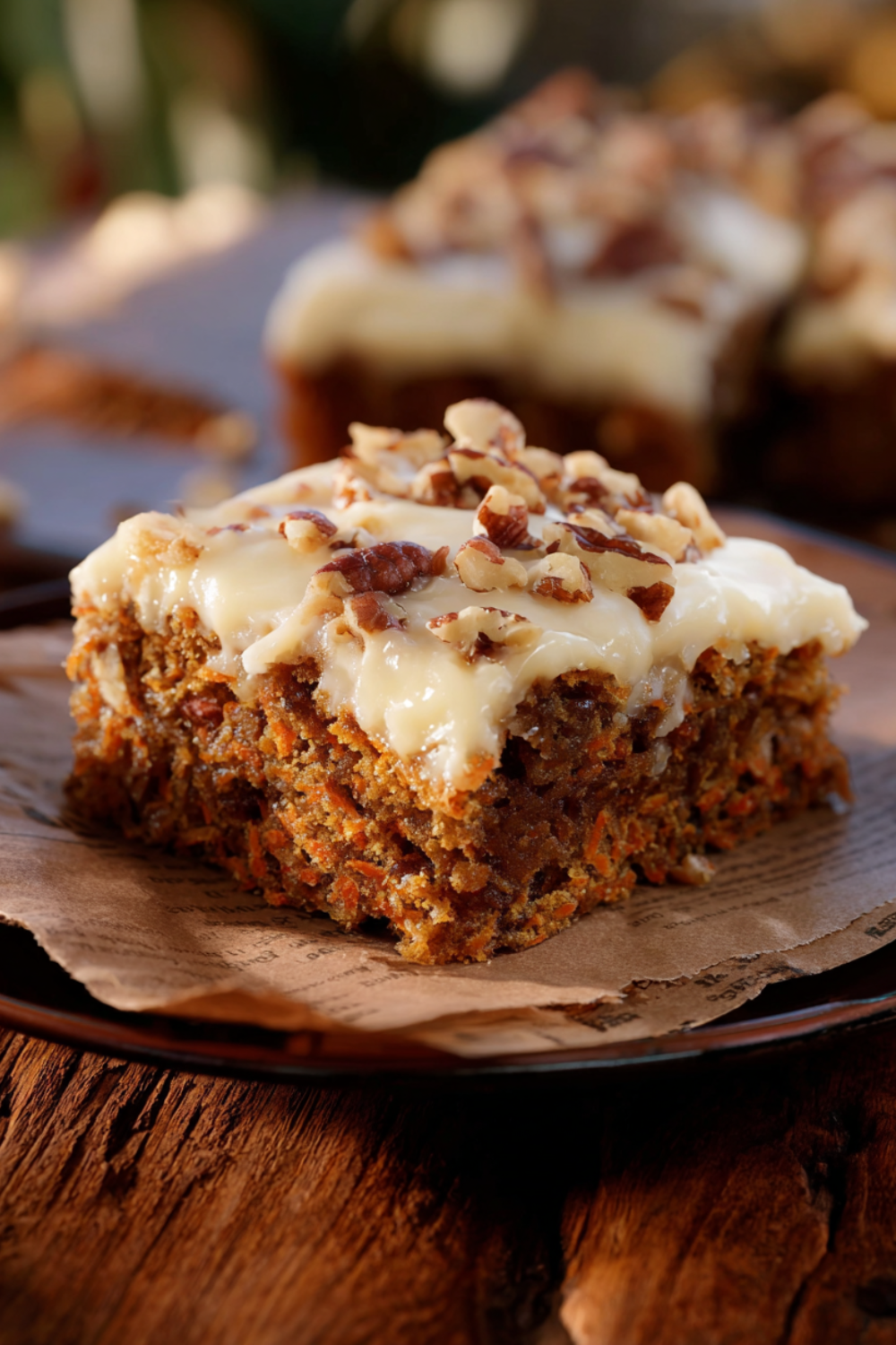 Decadent Carrot Cake French Toast Casserole with Cream Cheese Glaze